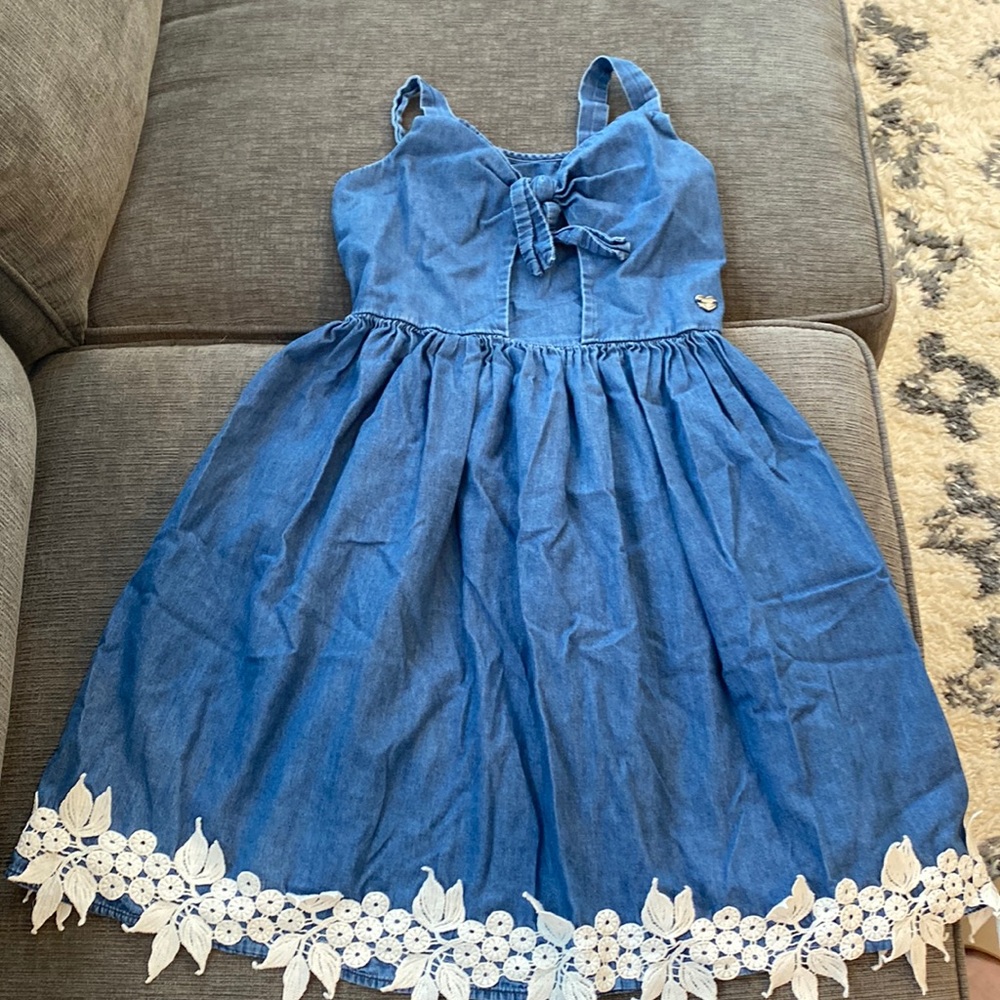 BEBE GIRLS Jean Dress with Flower Detail!!!